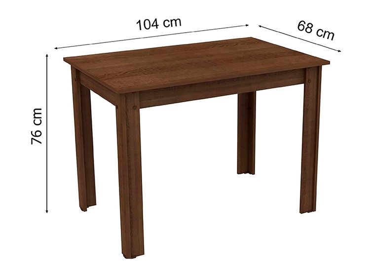 JUEGO DE COMEDOR VEKKA HOME LUNA LEONE 4S - 6