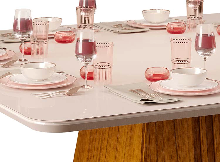 JUEGO DE COMEDOR VEKKA HOME NEW ITALIA LIA 8S - 3