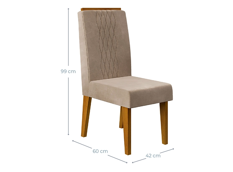 JUEGO DE COMEDOR VEKKA HOME NEW ITALIA LIA 8S - 7