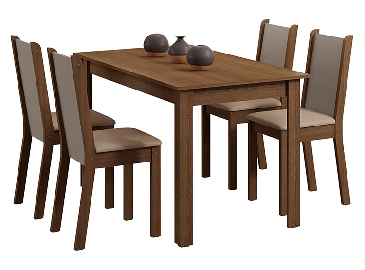 JUEGO DE COMEDOR VEKKA HOME PIA LEONE 4S - 1
