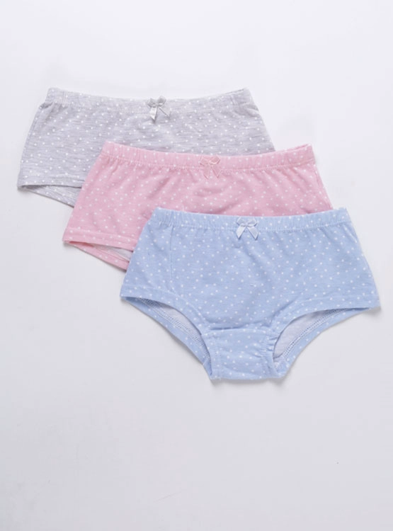 PACK 3 PANTALETA ALGODÓN NIÑA HARVEST MULTICOLOR - 1