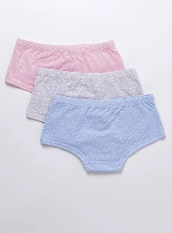 PACK 3 PANTALETA ALGODÓN NIÑA INDEX MULTICOLOR - 2