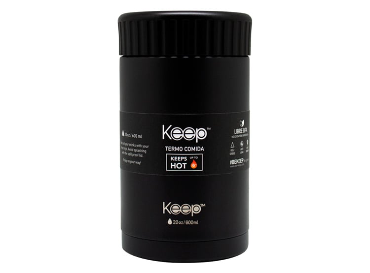 TERMO COMIDA KEEP COLORES 600ML NEGRO - 1
