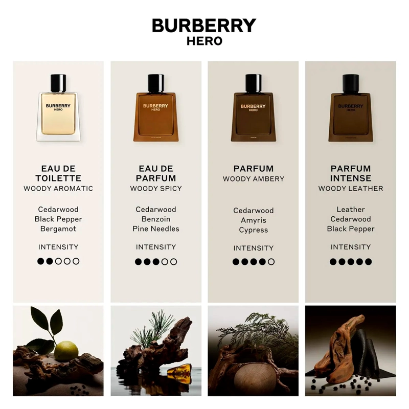 PERFUME BURBERRY HERO PARFUM PARA HOMBRE 50 ML - 6
