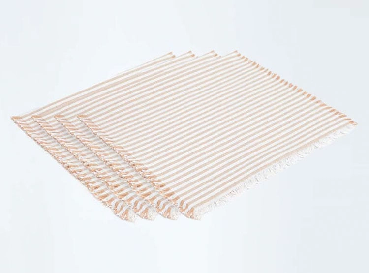 SET INDIVIDUAL MAISON LINETT RAYAS TAUPE X4 - 1