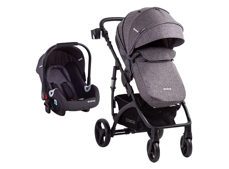 COCHE CUNA TRAVEL SYSTEM BEBE EXPLORER LX NEGRO BEBESIT - 2