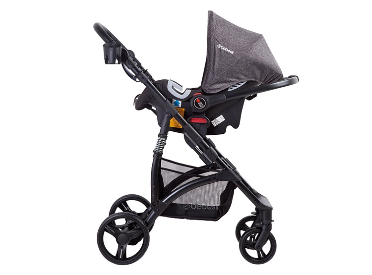 COCHE CUNA TRAVEL SYSTEM BEBE EXPLORER LX NEGRO BEBESIT - 4