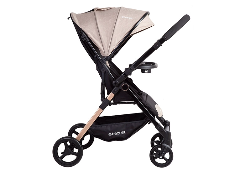 COCHE PASEO BEBE CITY COMPACTO LIVIANO BEIGE BEBESIT Beige, foto 2