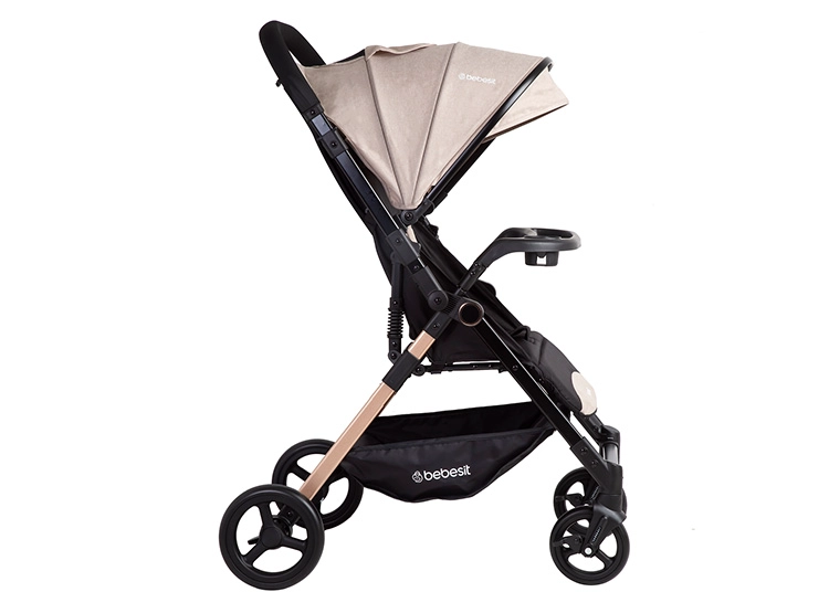 COCHE PASEO BEBE CITY COMPACTO LIVIANO BEIGE BEBESIT Beige, foto 3