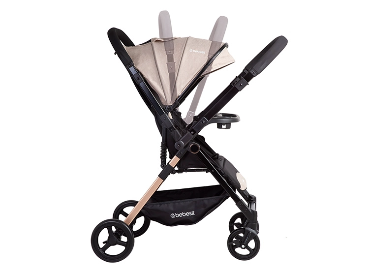 COCHE PASEO BEBE CITY COMPACTO LIVIANO BEIGE BEBESIT Beige, foto 5