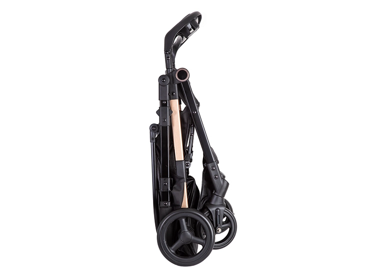 COCHE PASEO BEBE CITY COMPACTO LIVIANO GRIS BEBESIT - 7