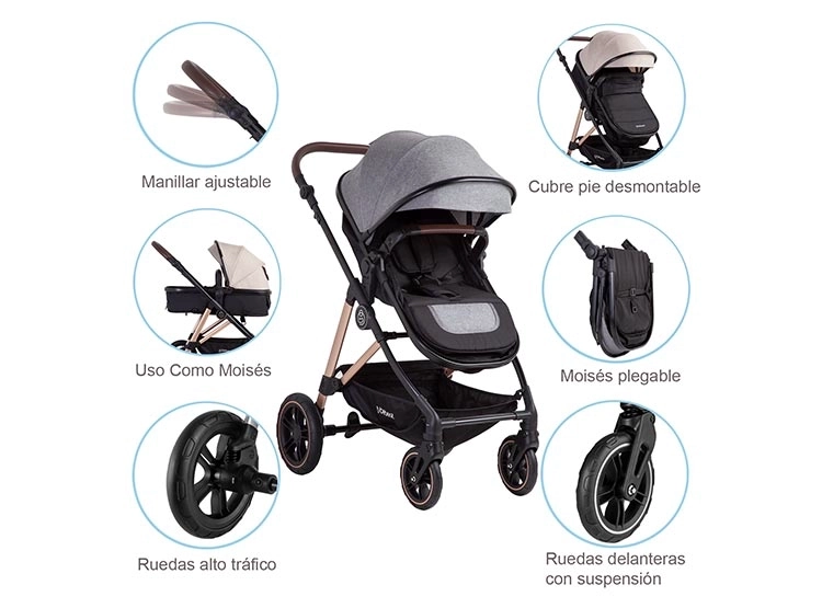 Bebesit Neo Travel System Gris, foto 10