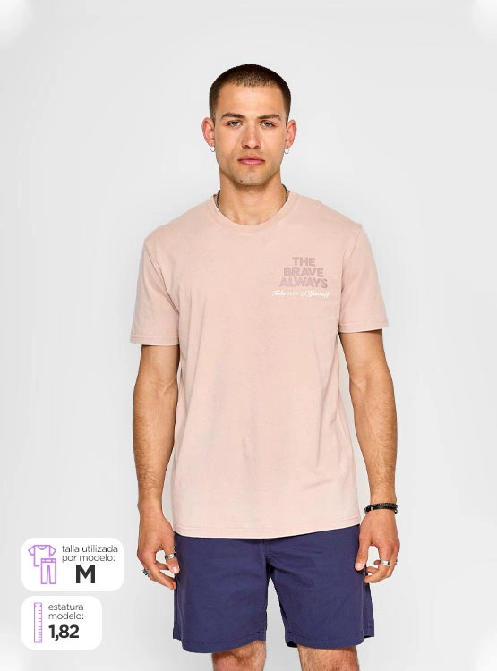 POLERA MANGA CORTA ALGODÓN HOMBRE INDEX LAVADA PRINT - 1