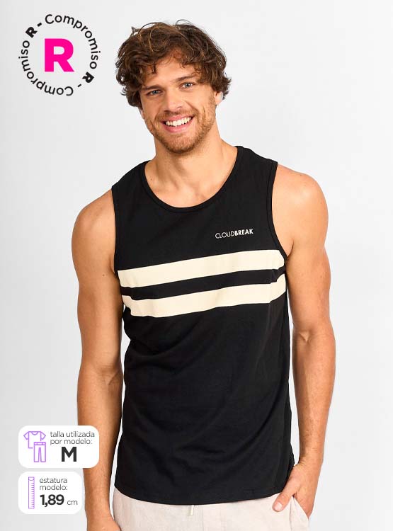 POLERA SIN MANGAS ALGODÓN HOMBRE CLOUDBREAK