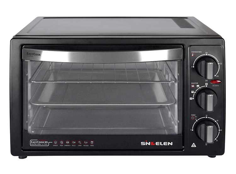 HORNO ELECTRICO SINDELEN HE-350NG NEGRO - 4