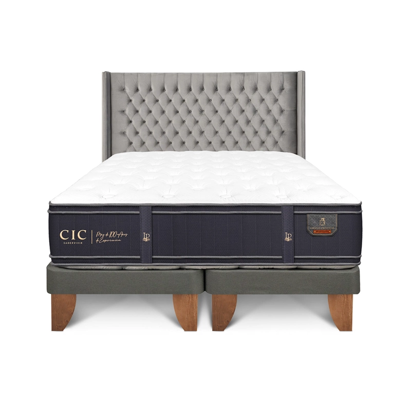 CAMA EUROPEA CIC GRAND PREMIUM KING + RESPALDO SESIA