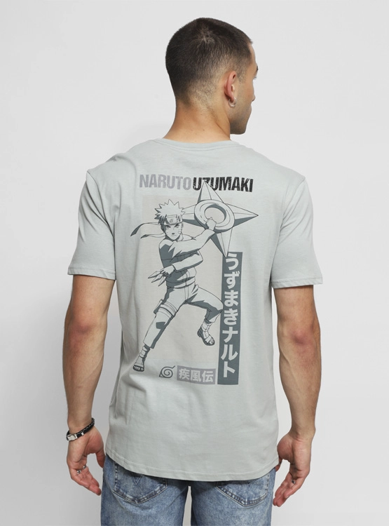 POLERA MANGA CORTA ALGODÓN HOMBRE INDEX NARUTO - 2