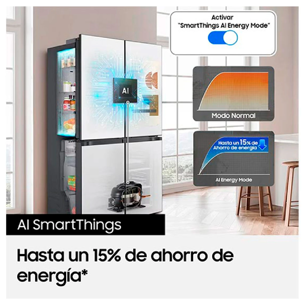 REFRIGERADOR FRENCH DOOR SAMSUNG RF29DB9950QD FAMILY HUB 699L NO FROST GRIS - 8