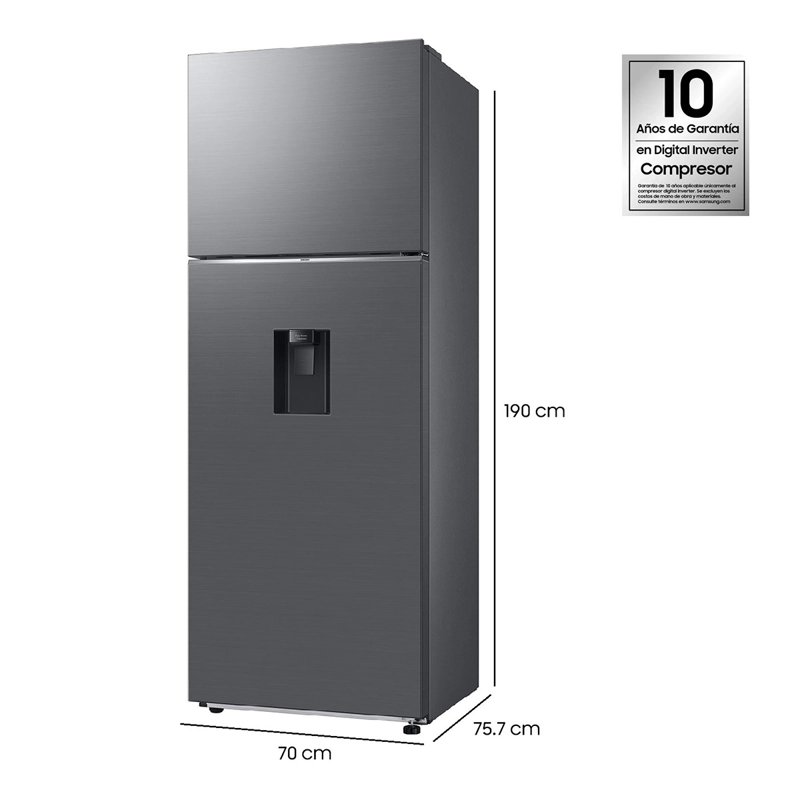 REFRIGERADOR TOP FREEZER SAMSUNG RT53DG6220S9 521L NO FROST GRIS - 4