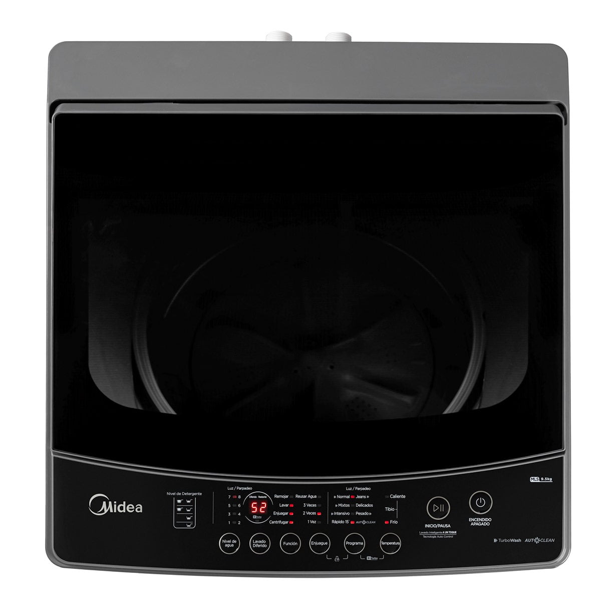 LAVADORA CARGA SUPERIOR MIDEA MLS-095GE04N 9.5KG GRAFITO - 7