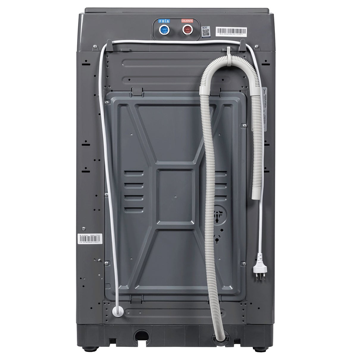 LAVADORA CARGA SUPERIOR MIDEA MLS-095GE04N 9.5KG GRAFITO - 9