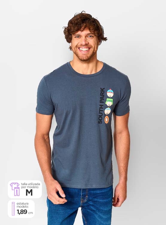 POLERA MANGA CORTA ALGODÓN HOMBRE INDEX SOUTH PARK