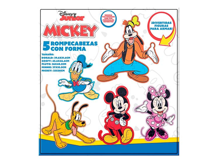 5 ROMPECABEZAS C/ FORMA DISNEY - 3