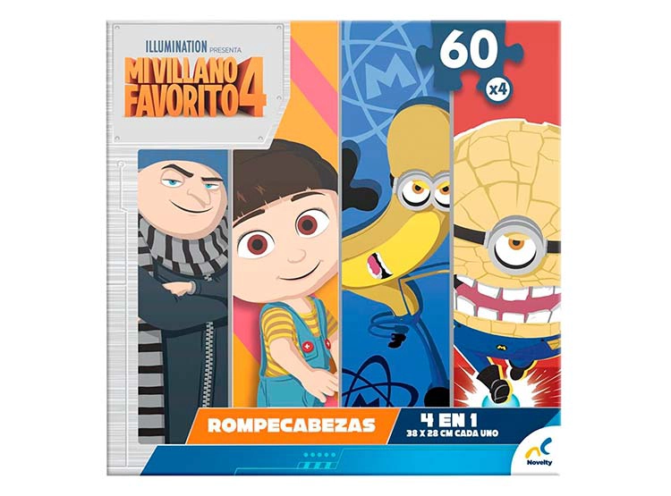 PUZZLE 4x60 PZS MI VILLANO FAVORITO - 4