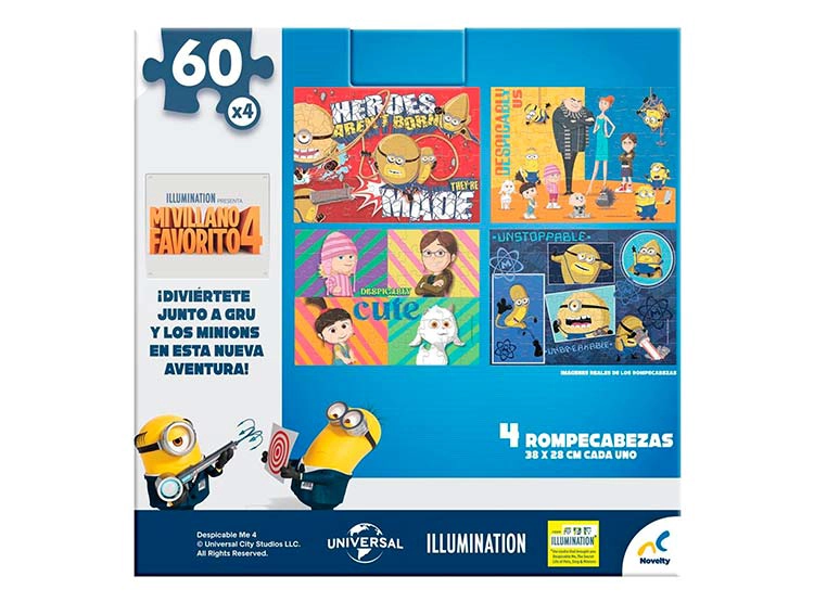 PUZZLE 4x60 PZS MI VILLANO FAVORITO - 5