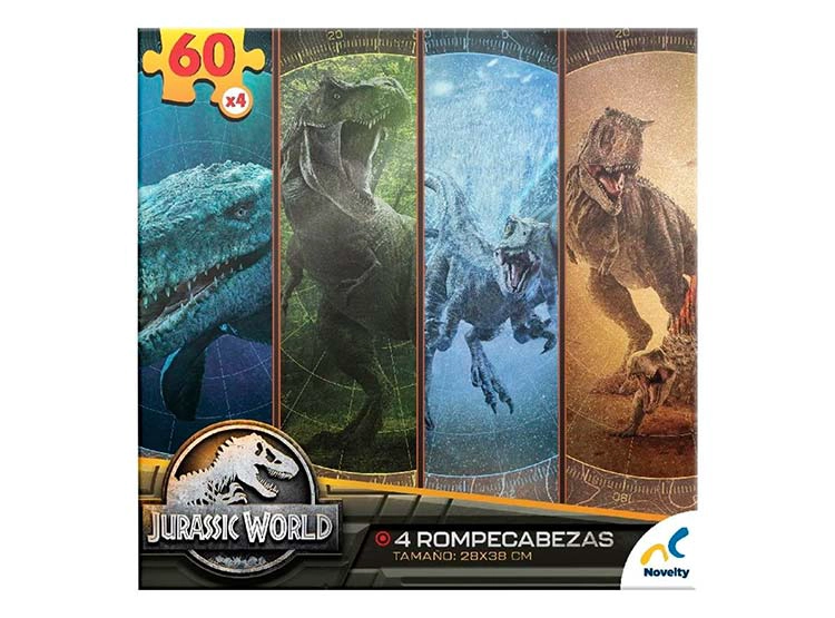 PUZZLE 4 EN 1 JURASSIC WORLD 60 PZS - 3