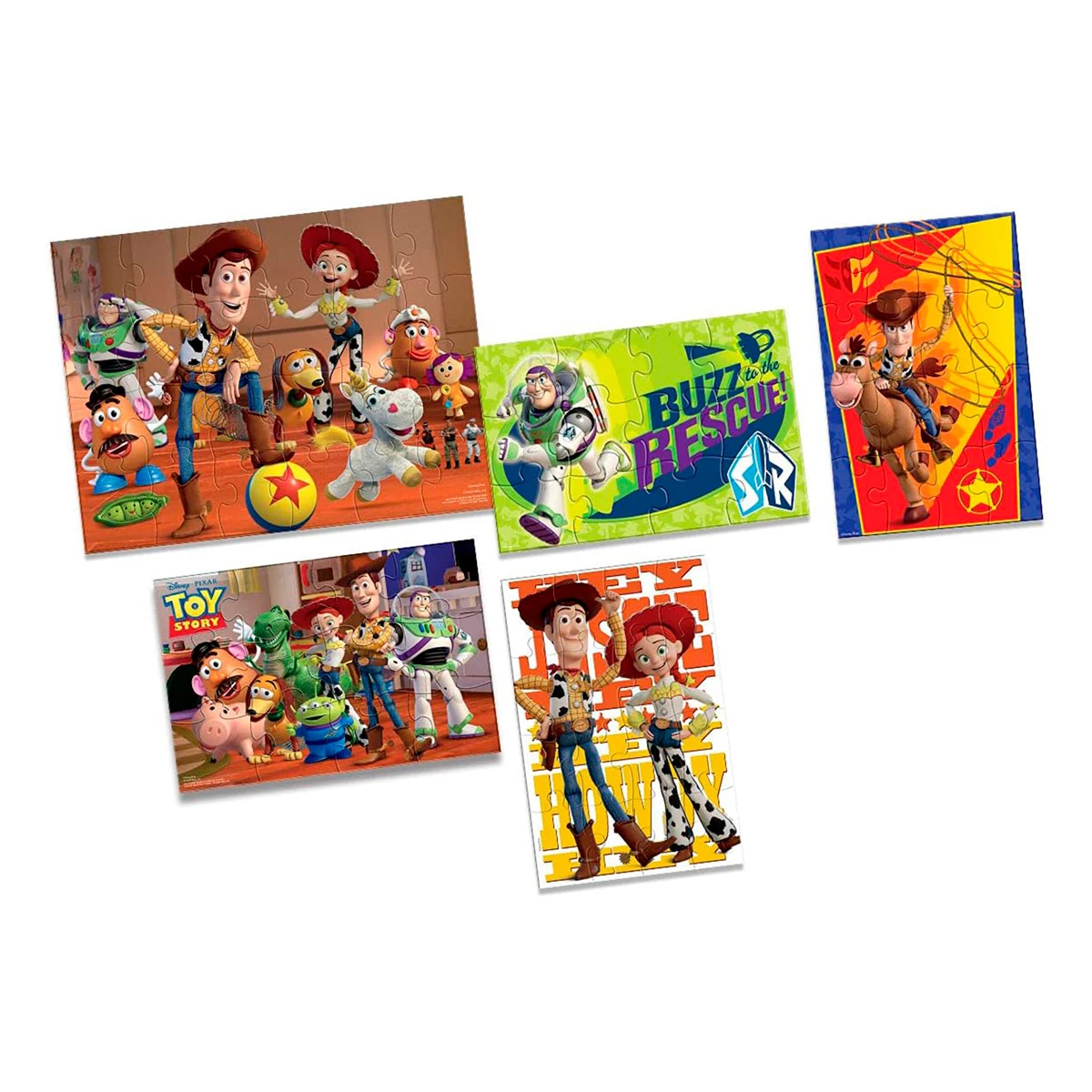 ROMPECABEZAS TOY STORY 5 EN 1 CAJA DE MADERA - 4