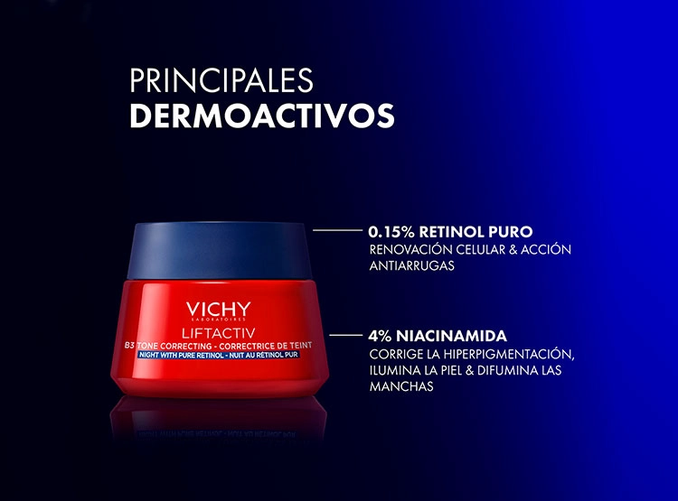 CREMA FACIAL VICHY HIDRATANTE LIFACTIVE B3 NOCHE RETINOL 50 ML - 3