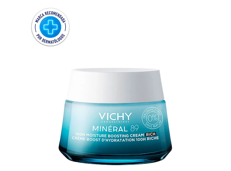 CREMA FACIAL VICHY HIDRATANTE MINÉRAL 89 RICA 100H 50 ML - 1