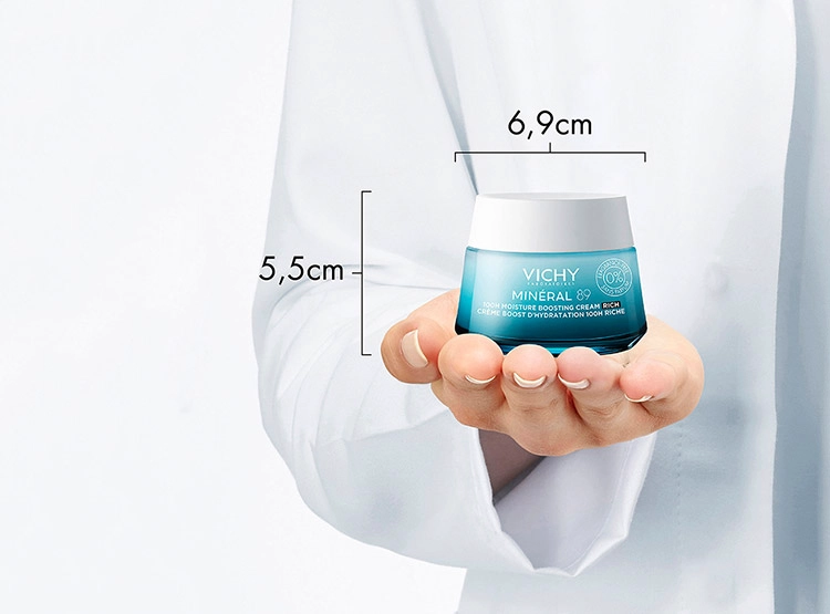 CREMA FACIAL VICHY HIDRATANTE MINÉRAL 89 RICA 100H 50 ML - 3