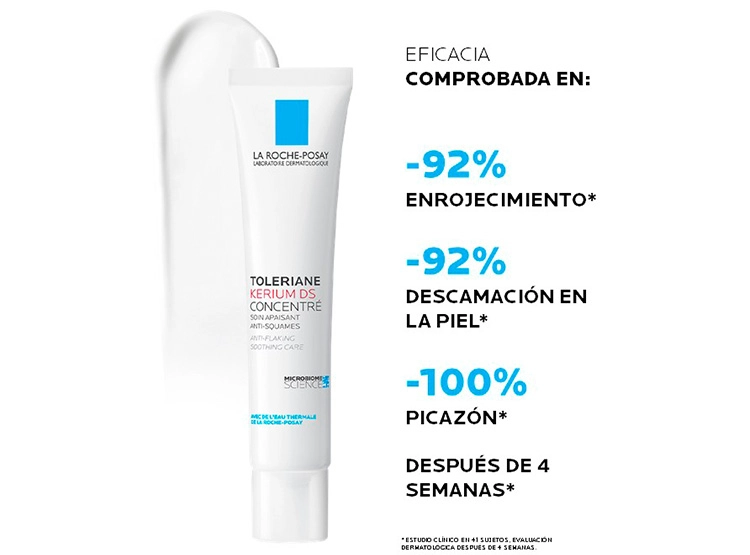CREMA FACIAL LA ROCHE-POSAY HIDRATANTE TOLERIANE PRO DESCAMACIÓN KERIUM DS SPF 50+ 40 ML - 3