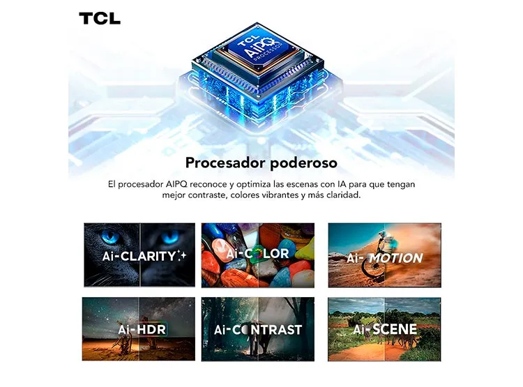 SMART TV TCL QLED UHD 4K 55" 55C651 Negro, foto 4