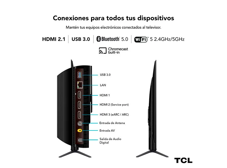 SMART TV TCL QLED UHD 4K 55" 55C651 Negro, foto 9