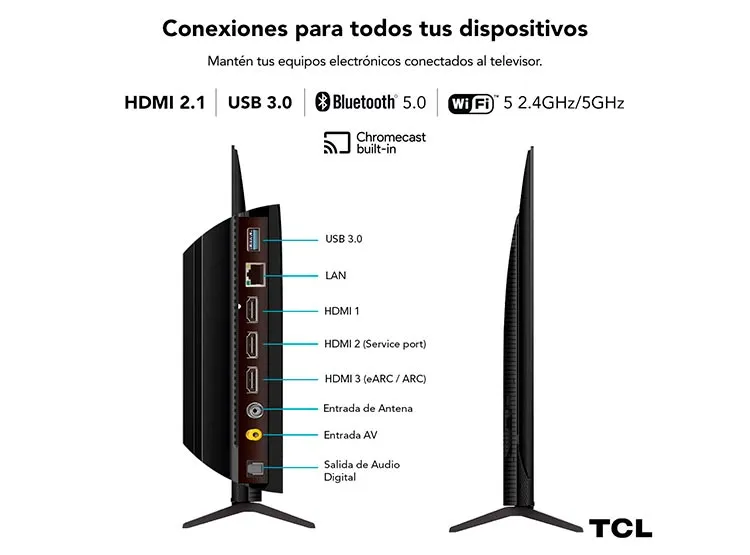 SMART TV TCL UHD 4K 55" 55P755 Negro, foto 10