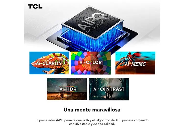 SMART TV TCL UHD 4K 55" 55P755 Negro, foto 3