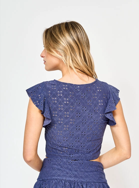POLERA SIN MANGAS MUJER INDEX BRODERIE VUELOS - 2