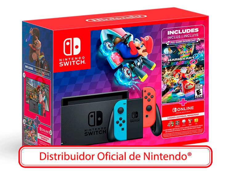 NINTENDO SWITCH 2024 + JUEGO MARIO KART 8