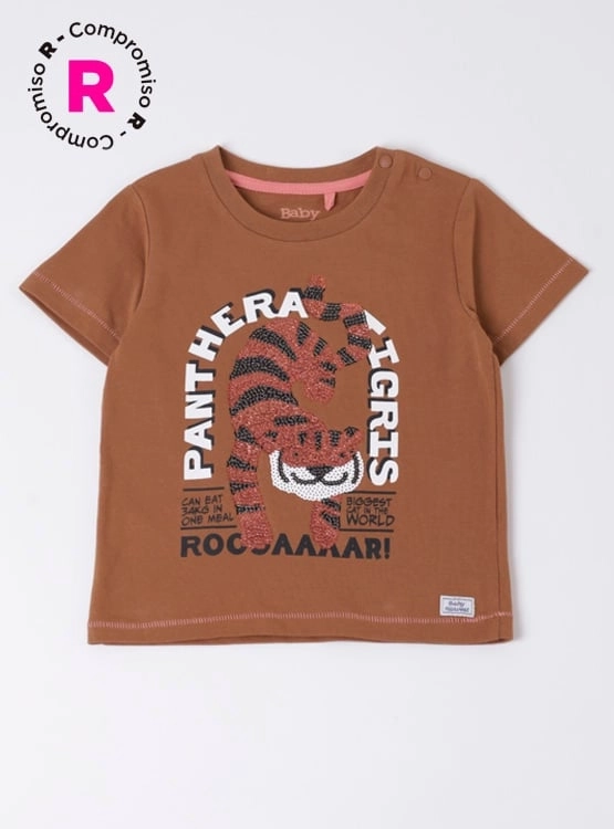 POLERA NIÑO BABY HARVEST ESTAMPADA MILITAR CON BOLSILLO  - 1