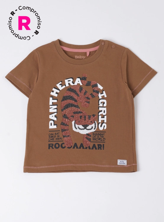 POLERA NIÑO BABY HARVEST ESTAMPADA MILITAR CON BOLSILLO  - 1