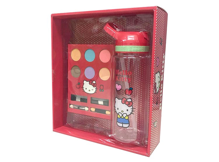 SET MAQUILLAJE GIFT BOTELLA HELLO KITTY - 2