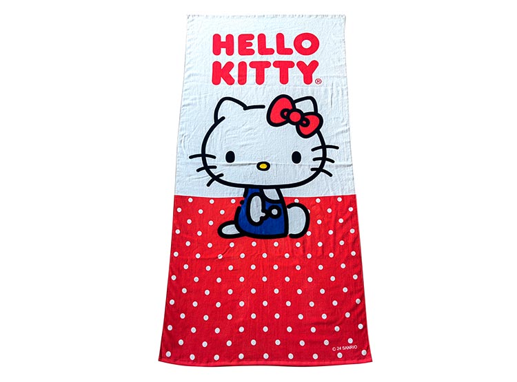 TOALLA HELLO KITTY ALGODÓN 90X185CM