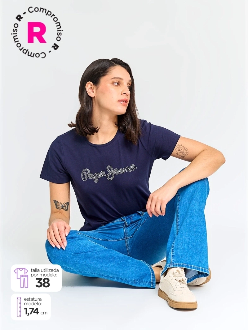JEANS MUJER PEPE JEANS ALGODÓN FLARE - 1