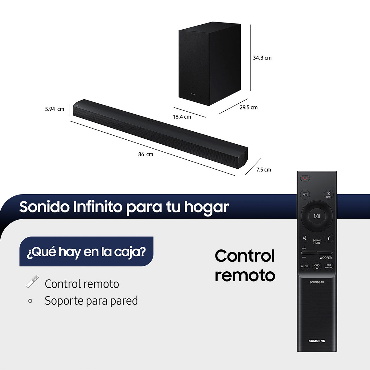 SOUNDBAR SAMSUNG HW-B650D 3.1 CH  - 3