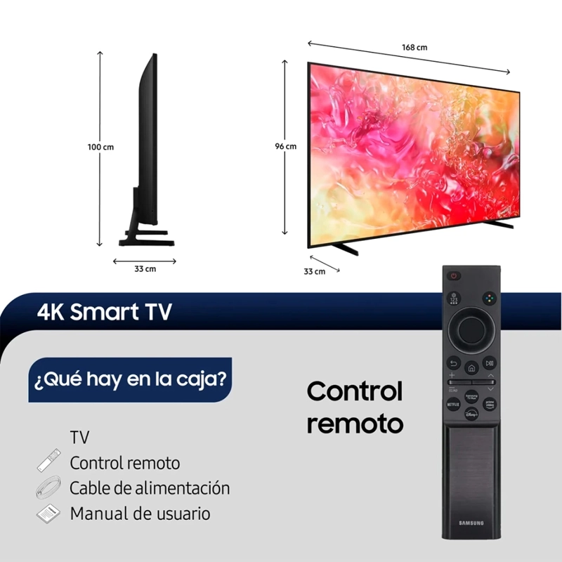 SMART TV SAMSUNG LED UHD 4K 75" DU7000 - 3
