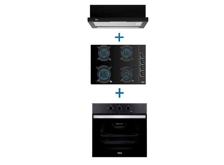 COMBO TEKA HORNO HBB 510 + ENCIMERA GBC 64003 + CAMPANA TL 6310 - 1