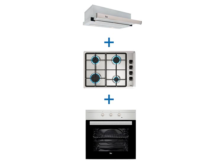 KIT TEKA HORNO HS 445 + ENCIMERA HLX 540 + CAMPANA TL 6310 - 1